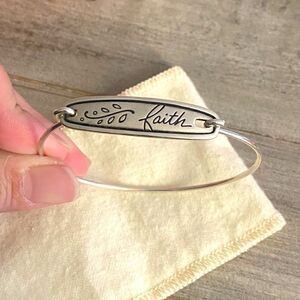 James Avery Retired “Faith” Hook-On Bracelet